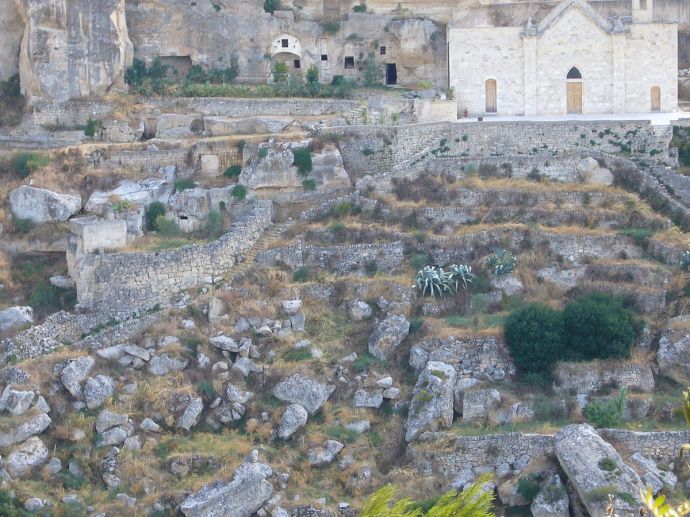 Scorcio della gravina di Palagianello (Taranto)