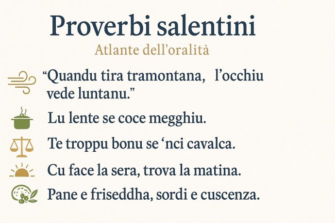 “Quandu tira tramuntana…” e altri quattro proverbi salentini
